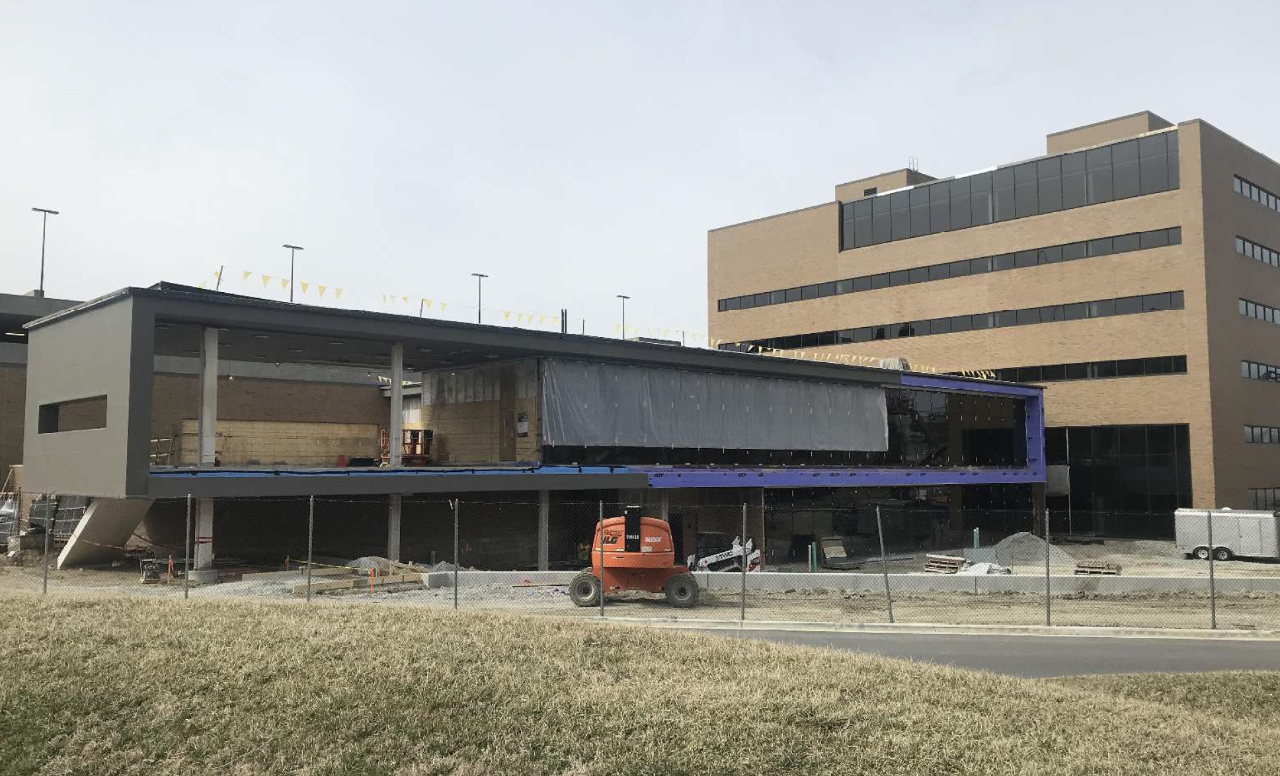 East Elevation View of the new College of Law building.